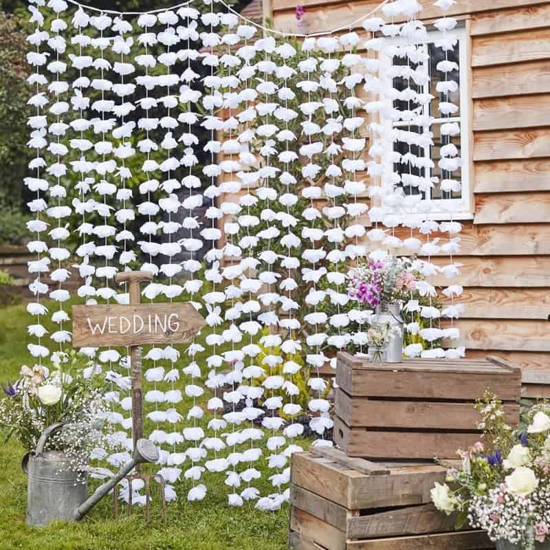Rustic Floral Photo Booth Backdrop
