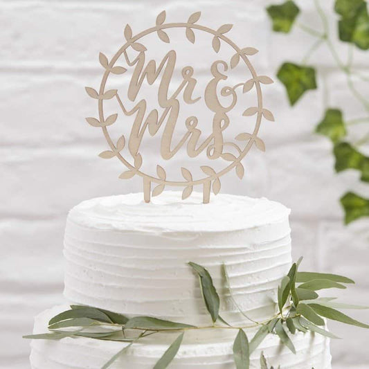 Rustic Wedding Cake Topper