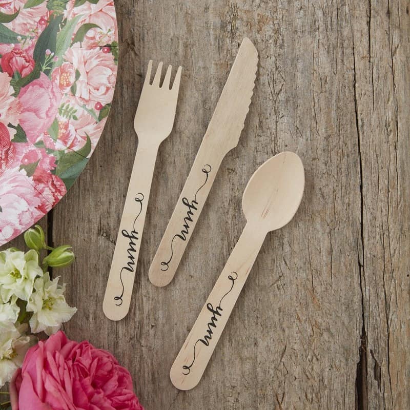 Rustic Wedding Wooden Cutlery