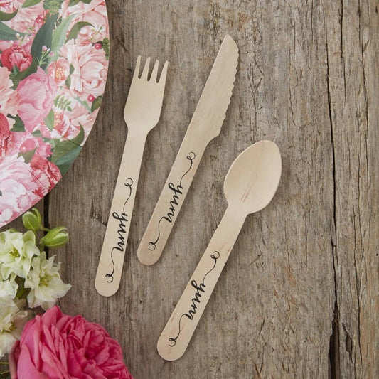 Rustic Wedding Wooden Cutlery