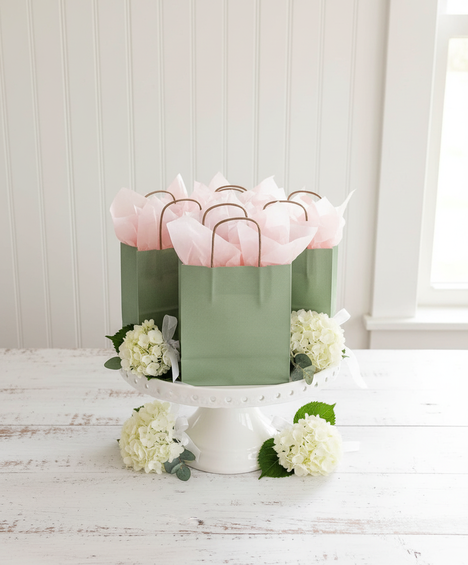 Sage Bags Party Favor Display