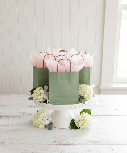 Sage Bags Party Favor Display
