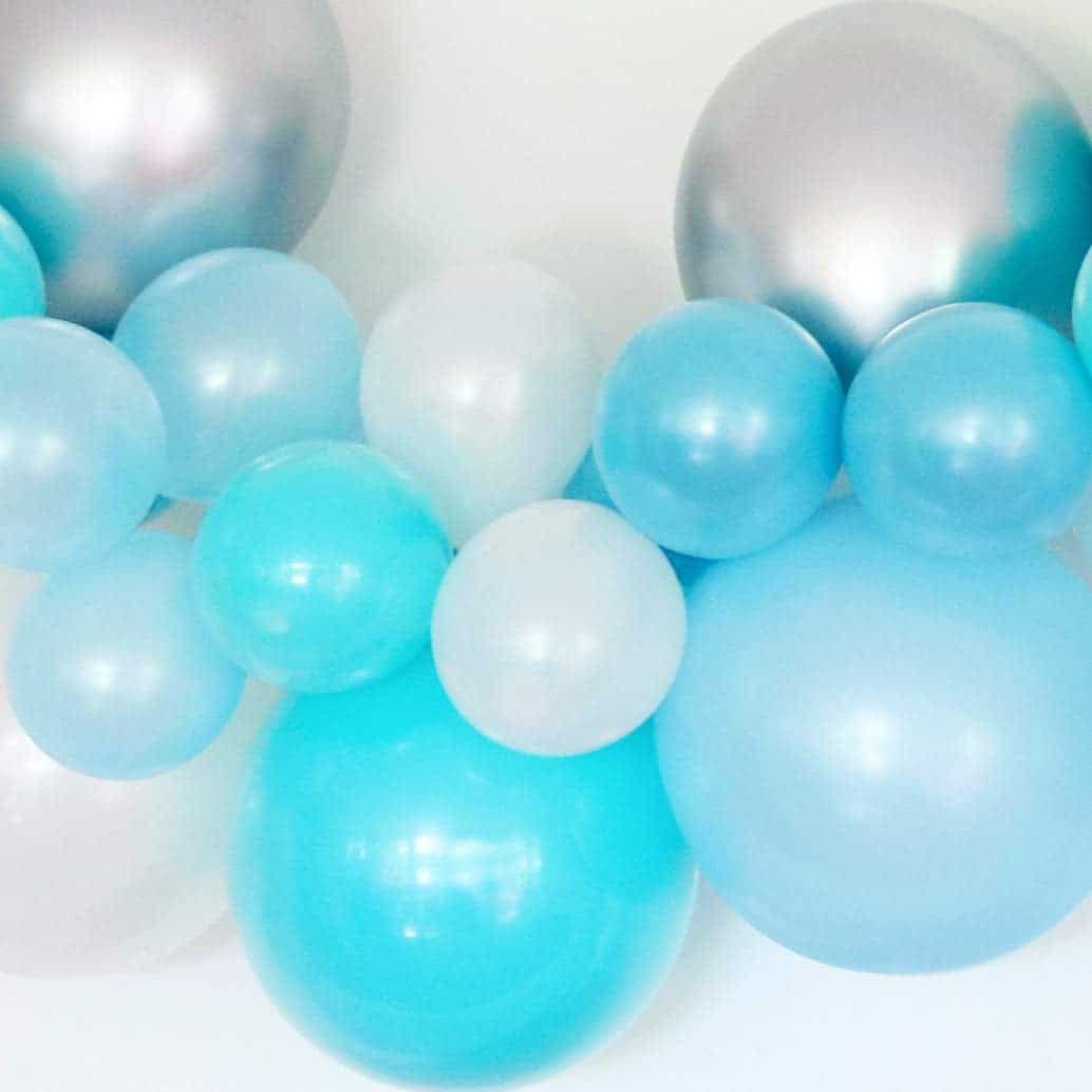 Blue and Silver party decorations for a mermaid party, baby and co or bride and co theme