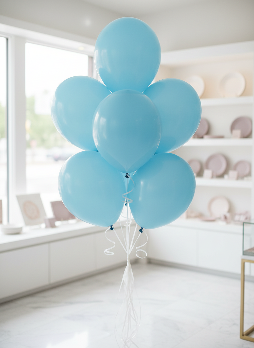 Sky Blue Balloon Bouquet