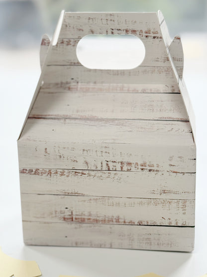 Wood Grain Gable Boxes - Set of 6 Small