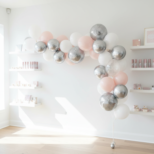 Smaller Realistic Disco Balloon Garland in Bright Shop