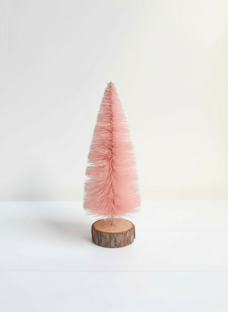 Soft Pink Bottle Brush Tree