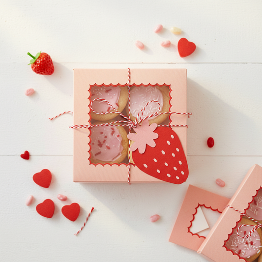 Strawberry Cookie Box - French Country Kitchen Lifestyle