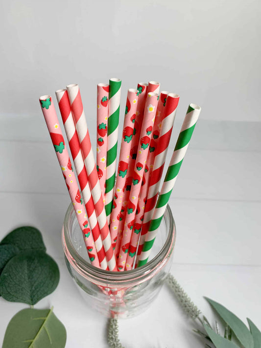 Strawberry straws mix for a Berry best one birthday party