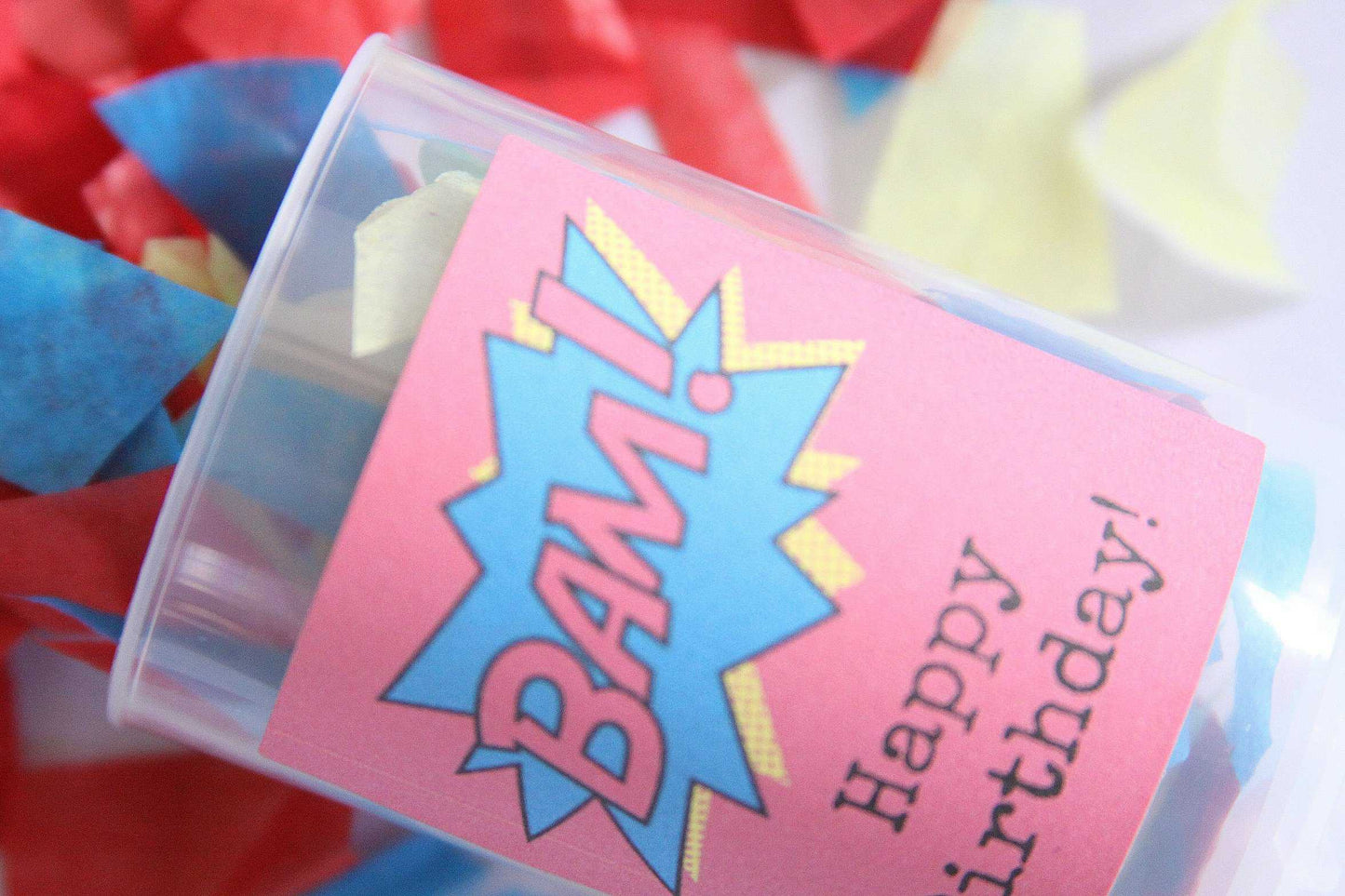 Superhero Party Confetti Poppers