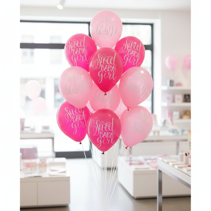 Sweet Baby Girl Balloon Bouquet