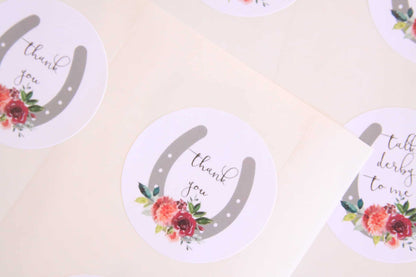 Talk Derby to Me Stickers, Thank You Stickers