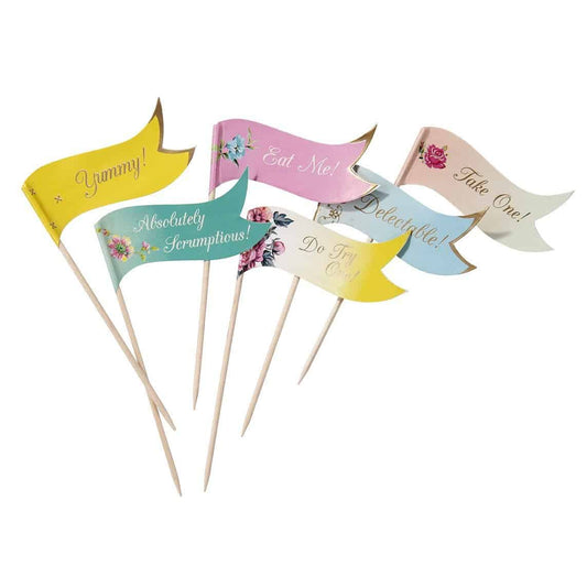 Tea Party Canape Flags