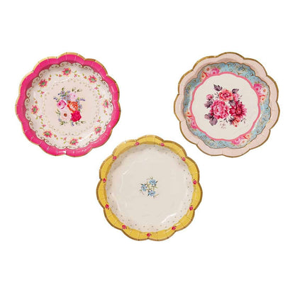 Tea Party Ideas - Floral Paper Plates