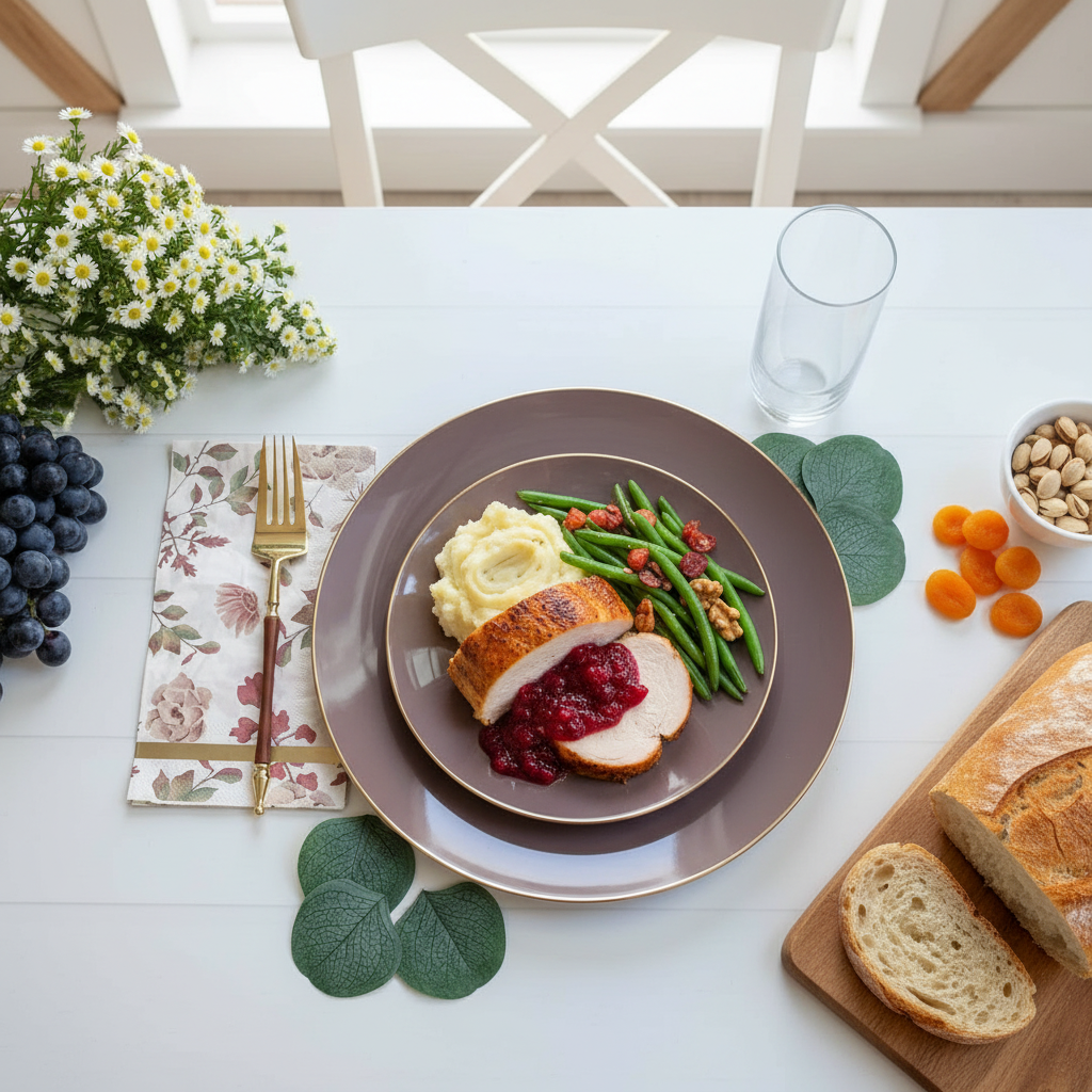 Thanksgiving dinner detail