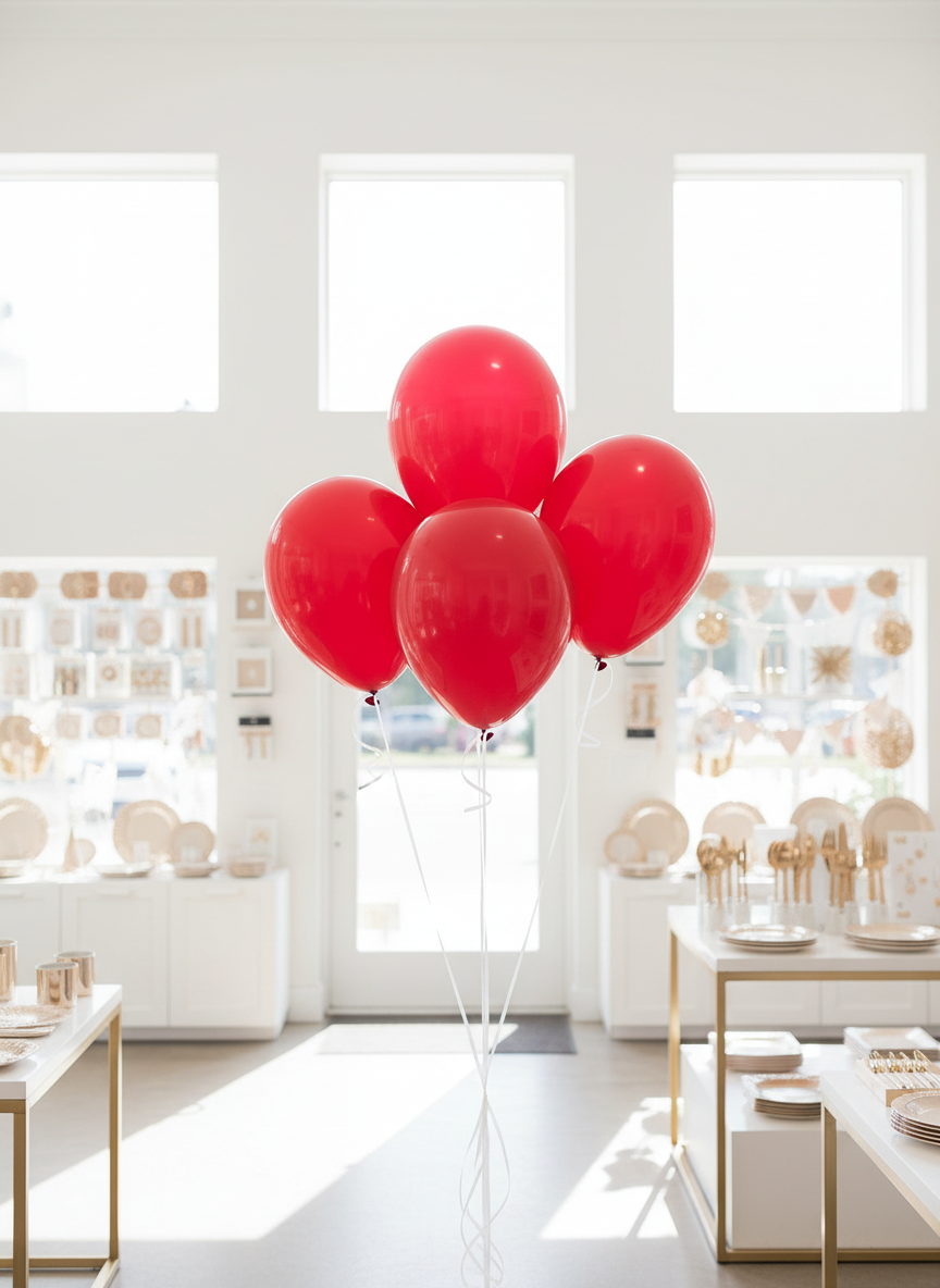 True Red Balloon Bouquet in Party Boutique