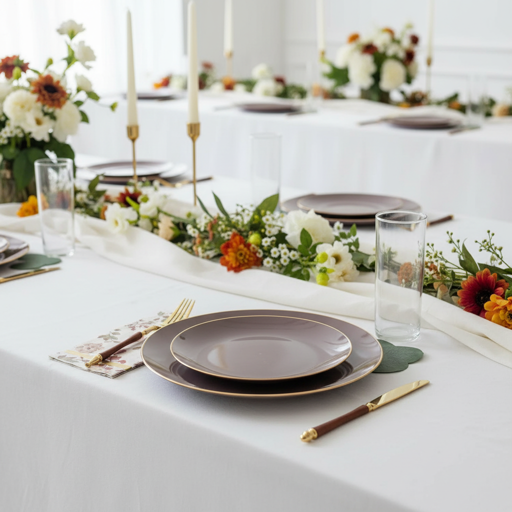 Wedding table setting