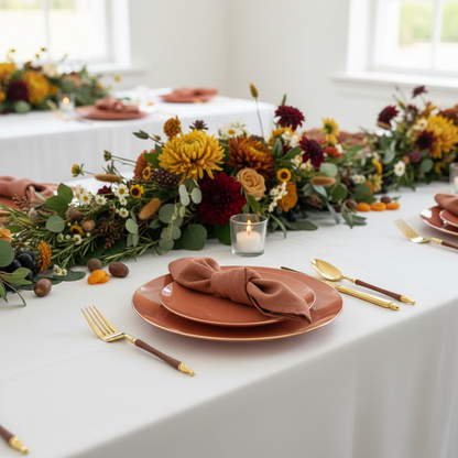 Wedding table setting