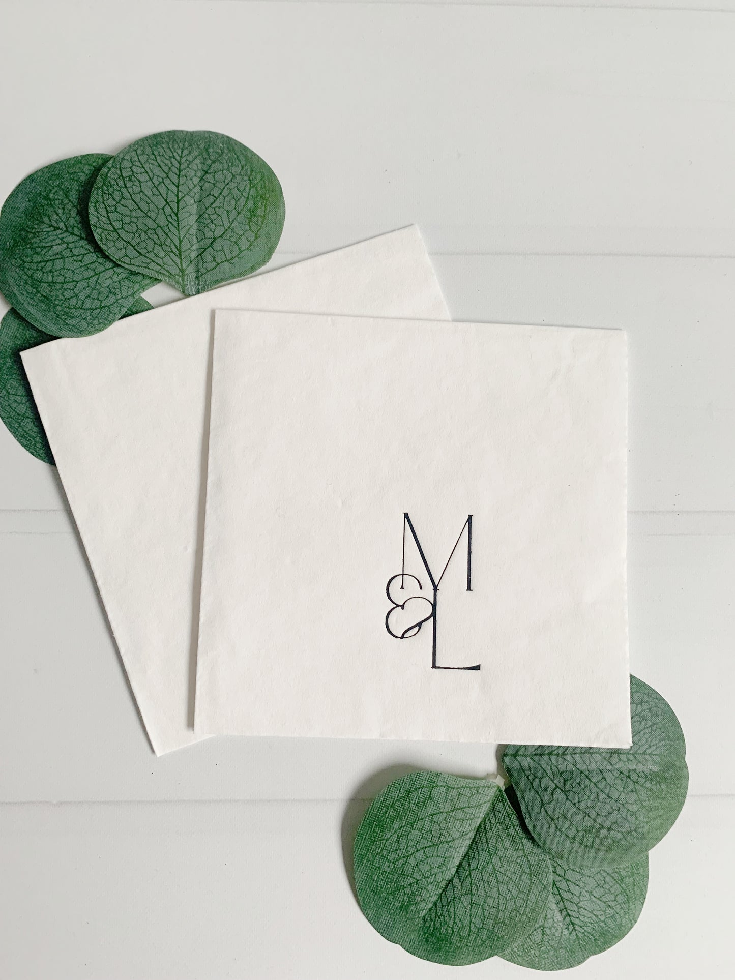 Wedding Logo or Monogram Cocktail Napkins