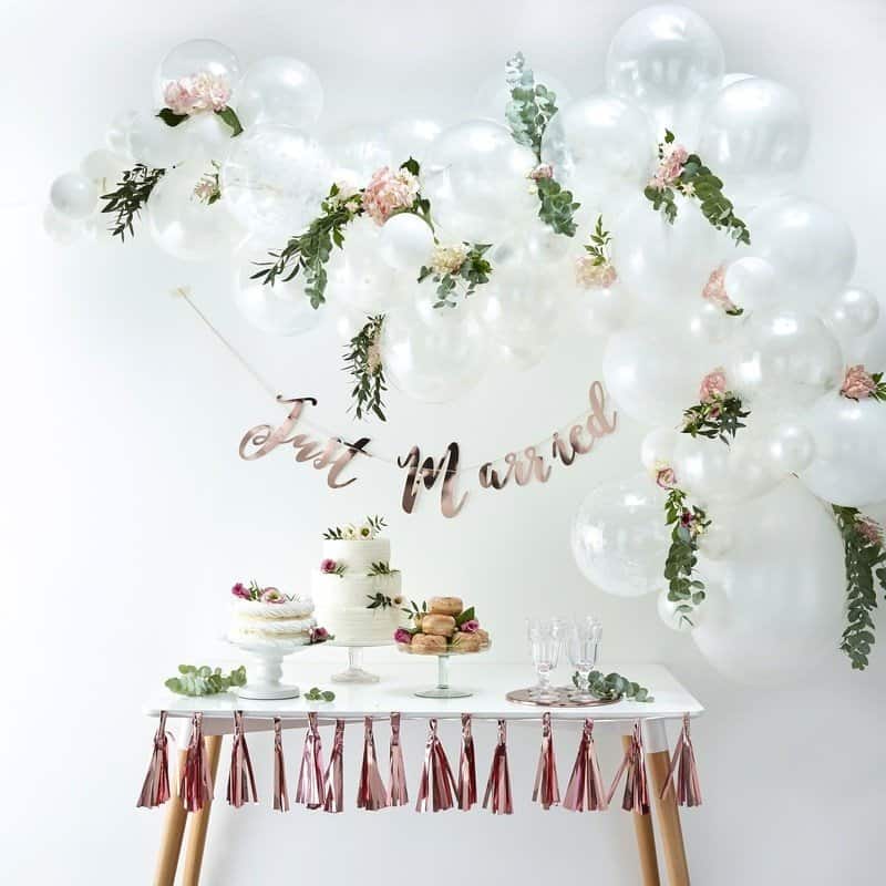 White Balloon Arch Kit - 70 Balloons
