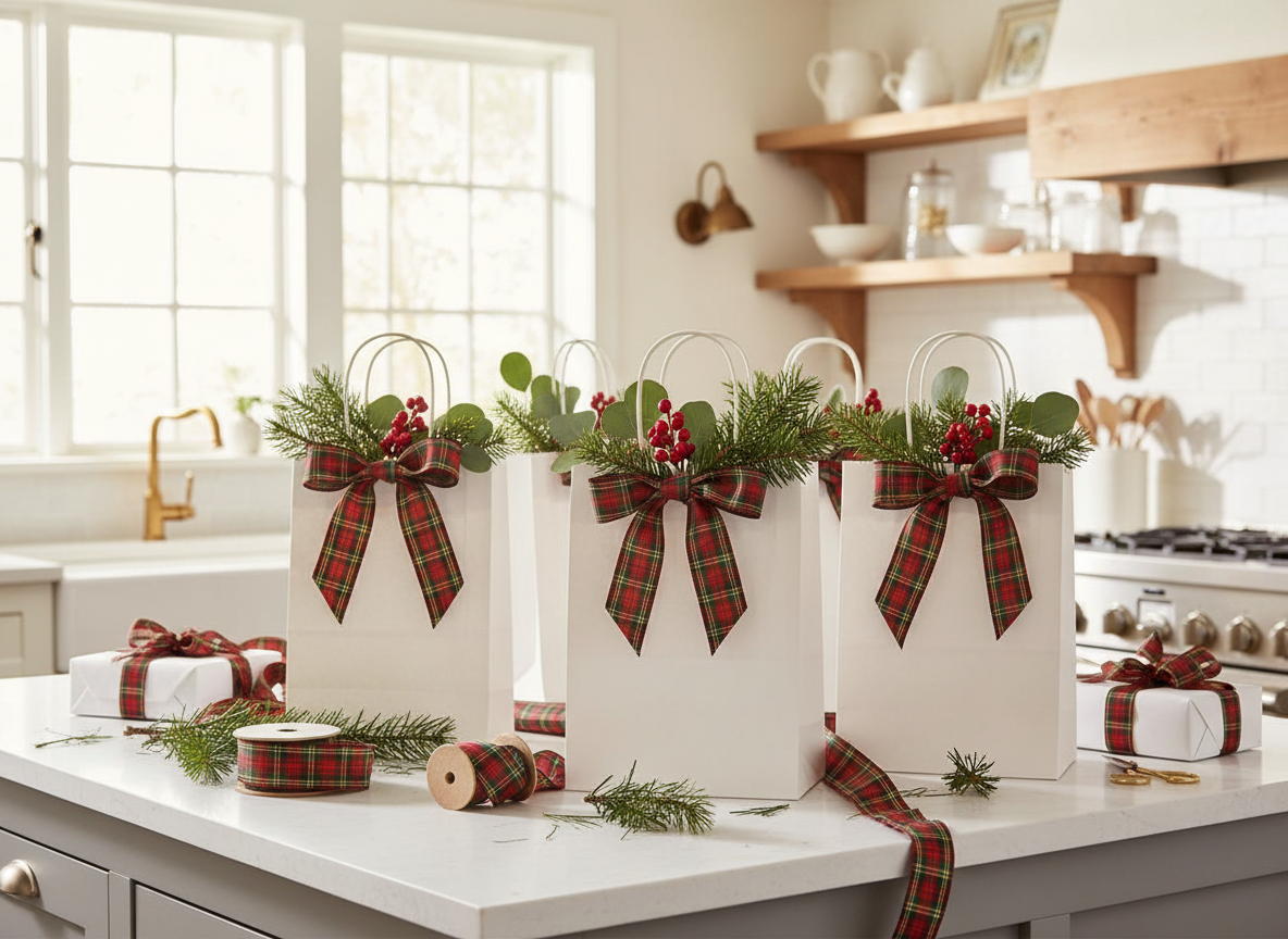 White Gift Bags - Natural & Imperfect 5