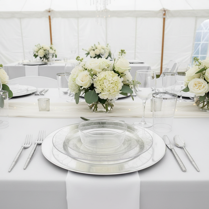 White tent wedding