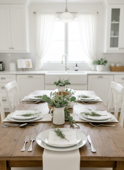 Wide angle bridal shower table