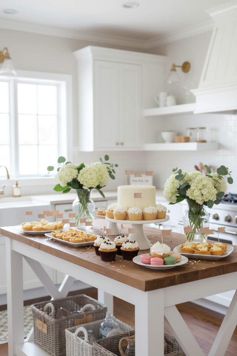 Wide angle party spread