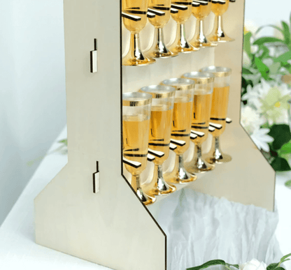 Champagne Wall - Wood, Mimosa Bar Supplies