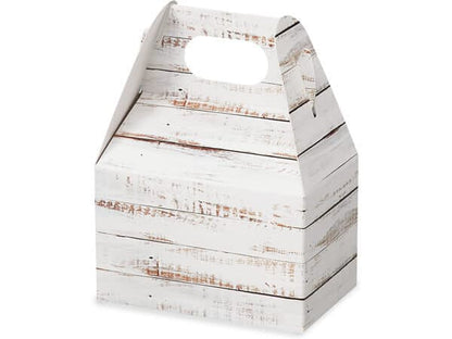 Woodgrain Gable Boxes for Rustic Wedding Favor Boxes
