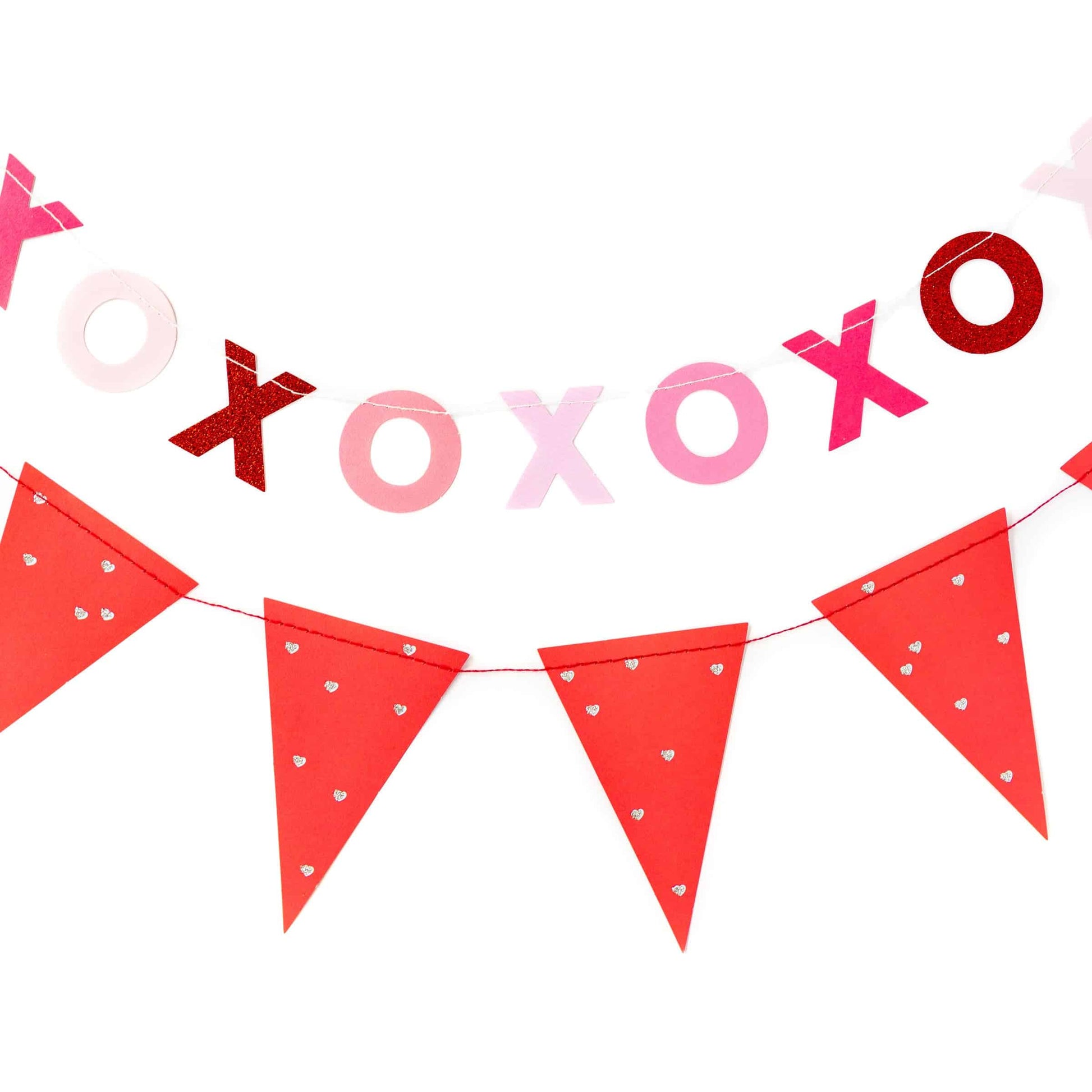 XOXO Banner and Valentine's Day Pennant Banner